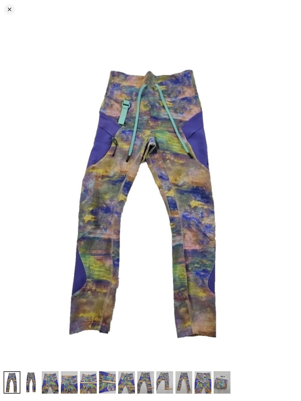 Lululemon High rise colorful rainbow Leggings size 6